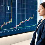 A professional individual, appearing gender-neutral, stands in a modern, sleek office environment. Digital displays showcasing abstract data patterns are subtly blurred in the background, symbolizing a dynamic market. The person is dressed in modest business attire, fully clothed, with appropriate professional dress. They gaze thoughtfully towards a large window, contemplating new horizons. The image is a high-resolution professional photograph with soft, modern lighting, captured in a natural pose. Focus on perfect anatomy, correct proportions, well-formed hands, proper finger count, and natural body proportions. This is safe for work and appropriate content, portraying a professional and forward-thinking individual.
